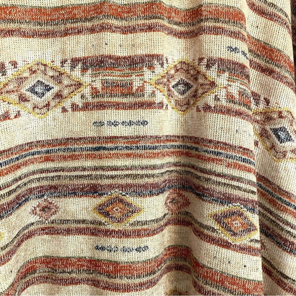 American Rag Multicolor Poncho with Crochet Hem - Picture 5 of 8